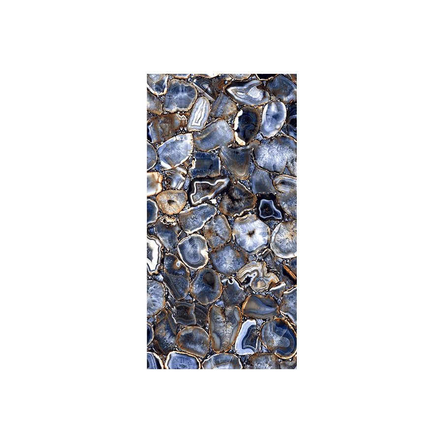 Керамогранит Staro Rock Azul High Gloss синий 60х120 см