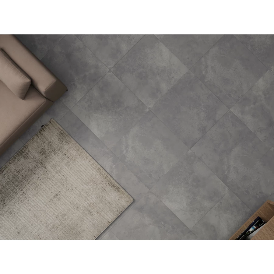 Керамогранит Cersanit Studio ректификат рельеф матовый серый A17978 59,8x59,8 см