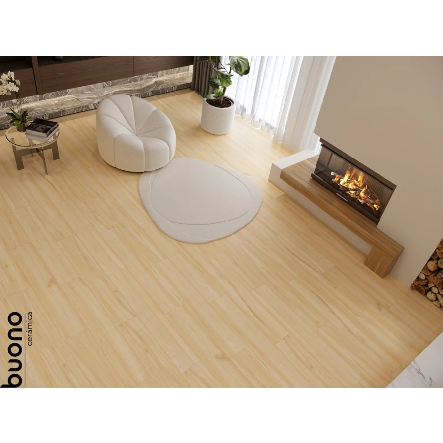 Керамогранит Buono Forest Mist Matt матовый бежевый F4507M 120х20 см