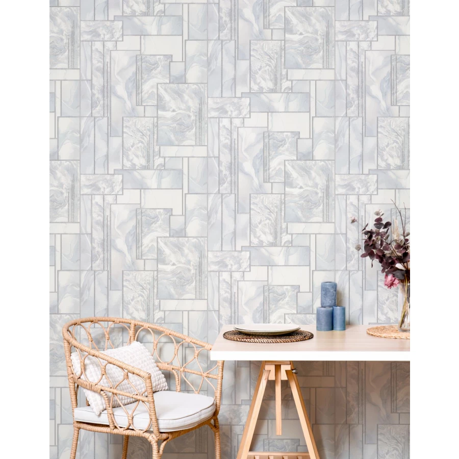 Обои бумажные Palitra Life Protect-Milíssima серые PL11062-12a 0,53х10,05 м