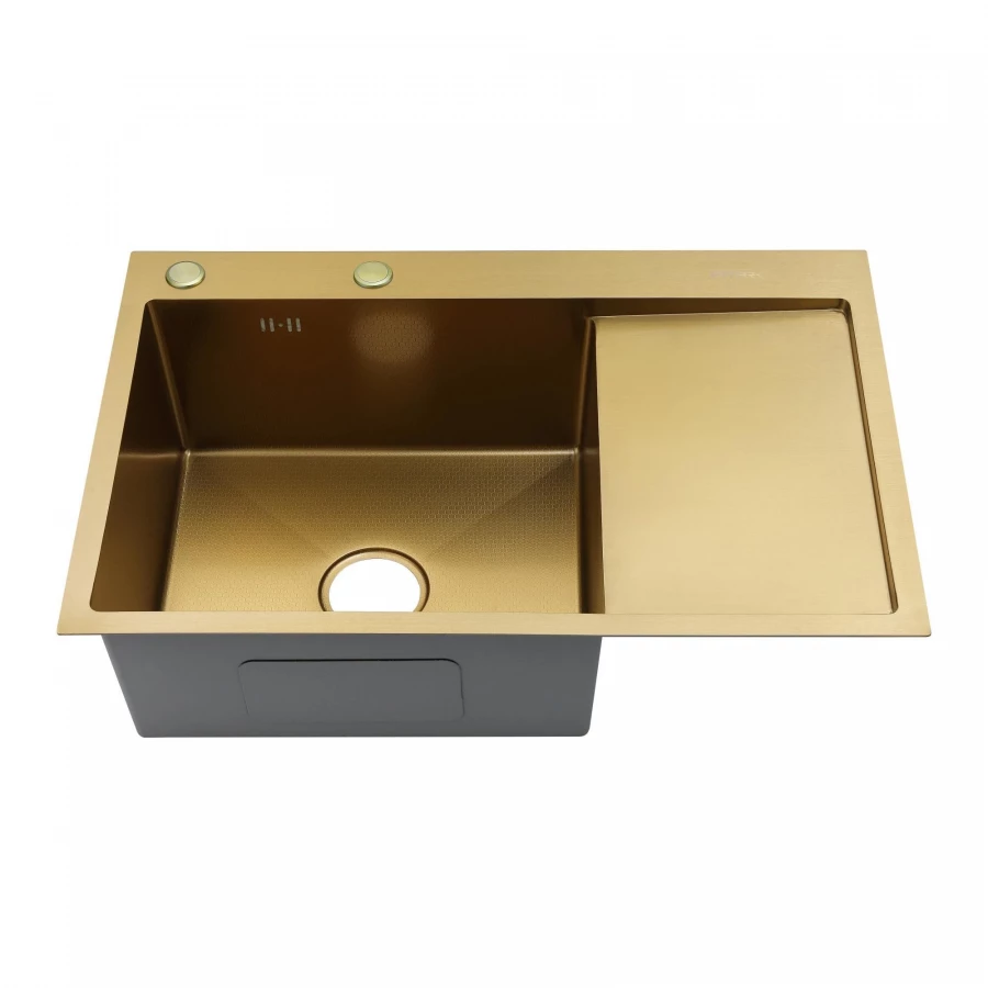 Мойка Fmark для кухни золото FSC6550C-L 65x50 см