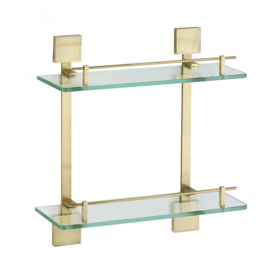 Полка прямая двойная стеклянная Savol 65с S-06522C 40 см