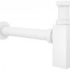 Металлический сифон для раковины Wellsee Drainage System 182113000, цвет матовый белый