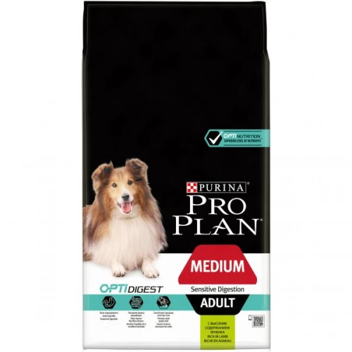Сухой корм для собак средних пород ProPlan Adult Medium Sensitive Digestion с чувствительным пищеварением Ягненок 7 кг