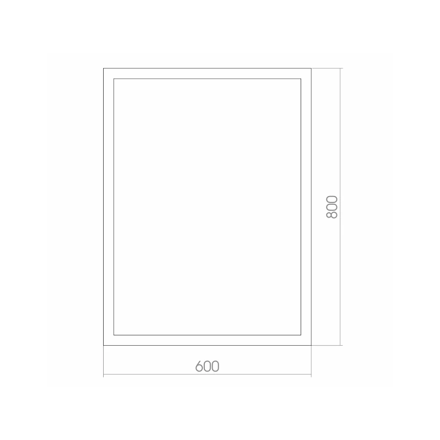 Зеркало Silver Mirrors багетная рама выключатель-датчик на движение Серенити ФР-00001404 60x80 см