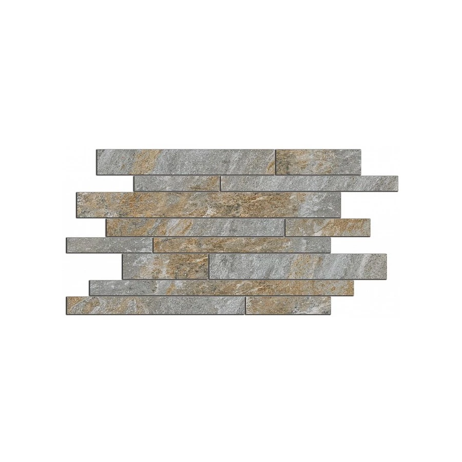 Керамогранит Kerama Marazzi Тревизо Бордюр мозаичный матовый серо-бежевый SG188/001 50,2х25 см