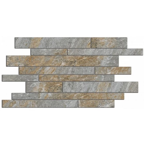 Керамогранит Kerama Marazzi Тревизо Бордюр мозаичный матовый серо-бежевый SG188/001 50,2х25 см