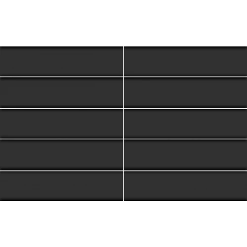 Плитка настенная Creto Aquarelle Fog матовая черная 1,008 м2 12-01-4-29-10-04-2562 24х5,8 см