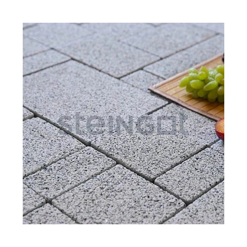 Тротуарная плитка Steingot Бавария "Bianco Nero" серый 60 мм