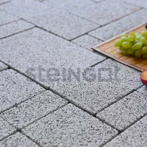 Тротуарная плитка Steingot Бавария "Bianco Nero" серый 60 мм