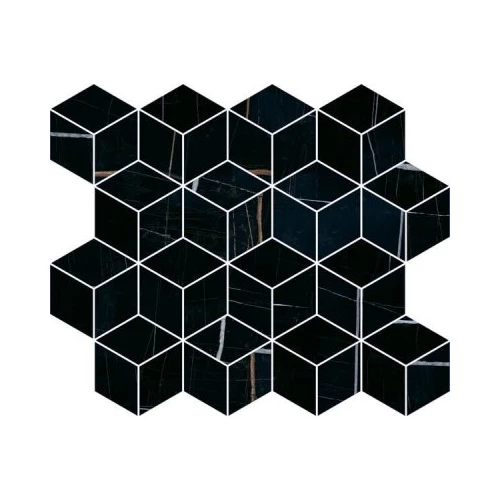 Декор Kerama Marazzi Греппи черный мозаичный T017\14026 45x37,5