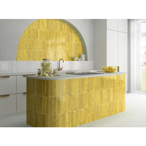 Плитка настенная Equipe Menorca White глазурованная глянцевая белая 31623 32,8x6,5 см