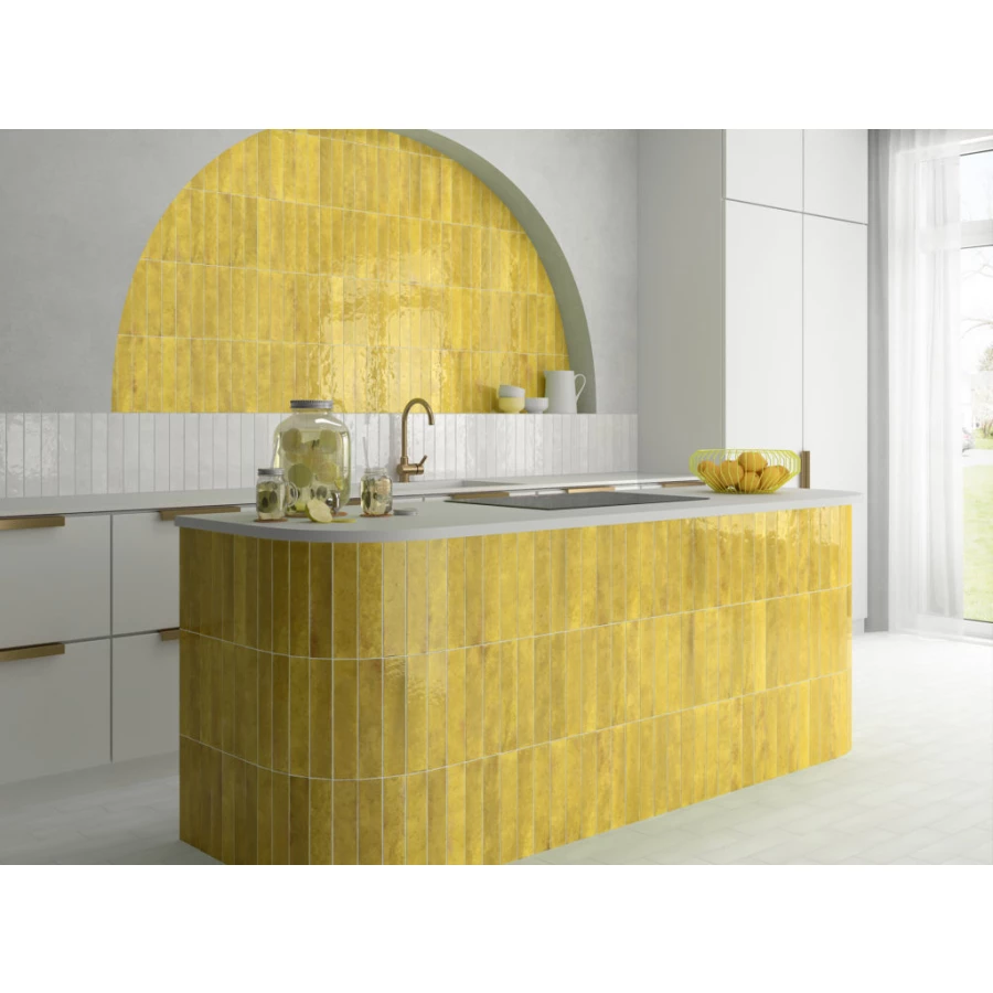 Плитка настенная Equipe Menorca White глазурованная глянцевая белая 31623 32,8x6,5 см