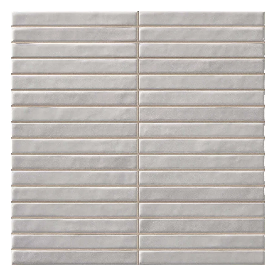 Плитка настенная La Platera Kromo Pencil Ash глянцевая серая AC48900 35х35 см