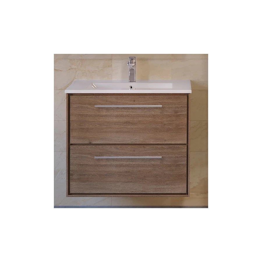 Тумба под раковину Raval Frame 75 подвесная Дуб трюфель Fra.01.75/P/DT