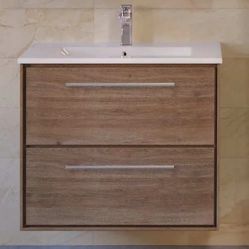 Тумба под раковину Raval Frame 75 подвесная Дуб трюфель Fra.01.75/P/DT