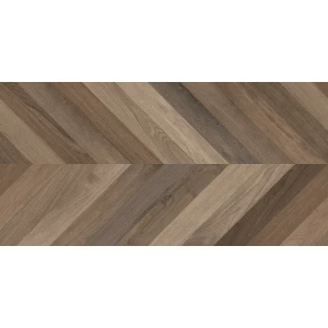 Керамогранит Laparet Wood Latina Brown Chevron M матовый карвинг коричневый 120х60 см