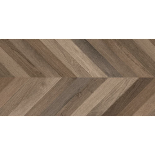 Керамогранит Laparet Wood Latina Brown Chevron M матовый карвинг коричневый 120х60 см