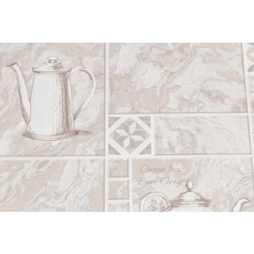 Обои виниловые Palitra Home Tea Time HomeColor коричневые HC11060-28 0,53х10,05 м