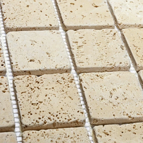 Мозаика Bonaparte Каменная мозаика Organic 48х48 матовая бежевая 30,5х30,5 см