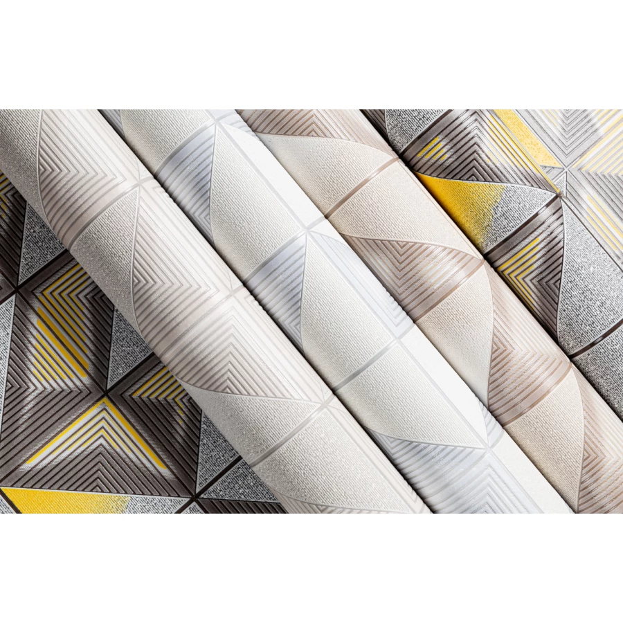 Обои бумажные Palitra Home HomeColor Trio серые HC11044-43 0.53х10.05 м