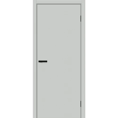 Межкомнатная дверь Bravo Браво-0.П 200x80 экошпон Bravo A полотно глухое цвет Grey Silk