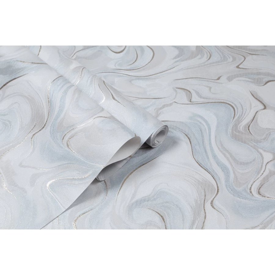 Обои флизелиновые Palitra Home Protect-Ultra серые HC31229-41a 1,06х10,05 м