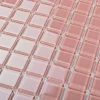 Мозаика Bonaparte Стеклянная мозаика Pink glass 25х25 глянцевая розовая 30х30 см