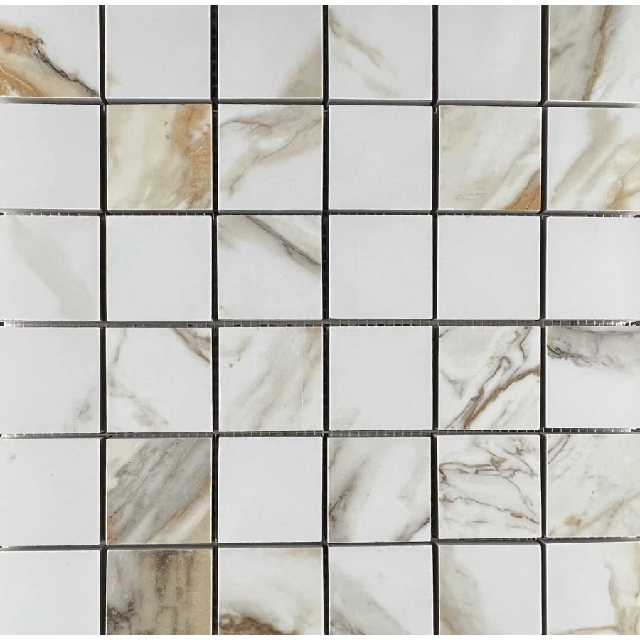 Мозаика Velsaa Calacatta Gold Mos. Paonazzo бежевый 30*30 см