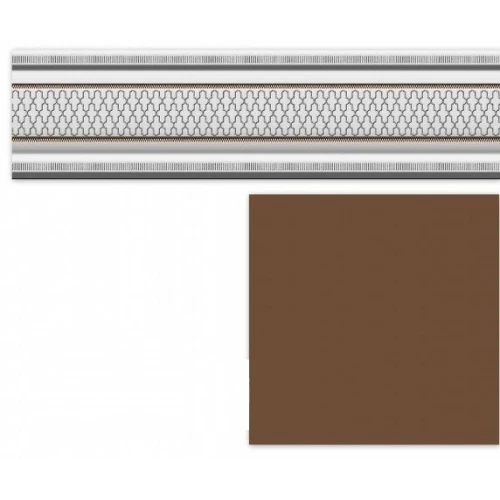 Бордюр Heralgi Garden Cenefa Classic Marron HRL000007 30х8 см