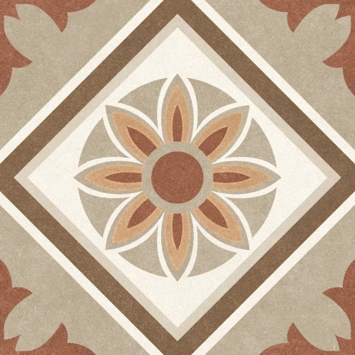 Керамогранит Motto Levels Sand Decor 1038 матовый коричневый N100077 20x20 см