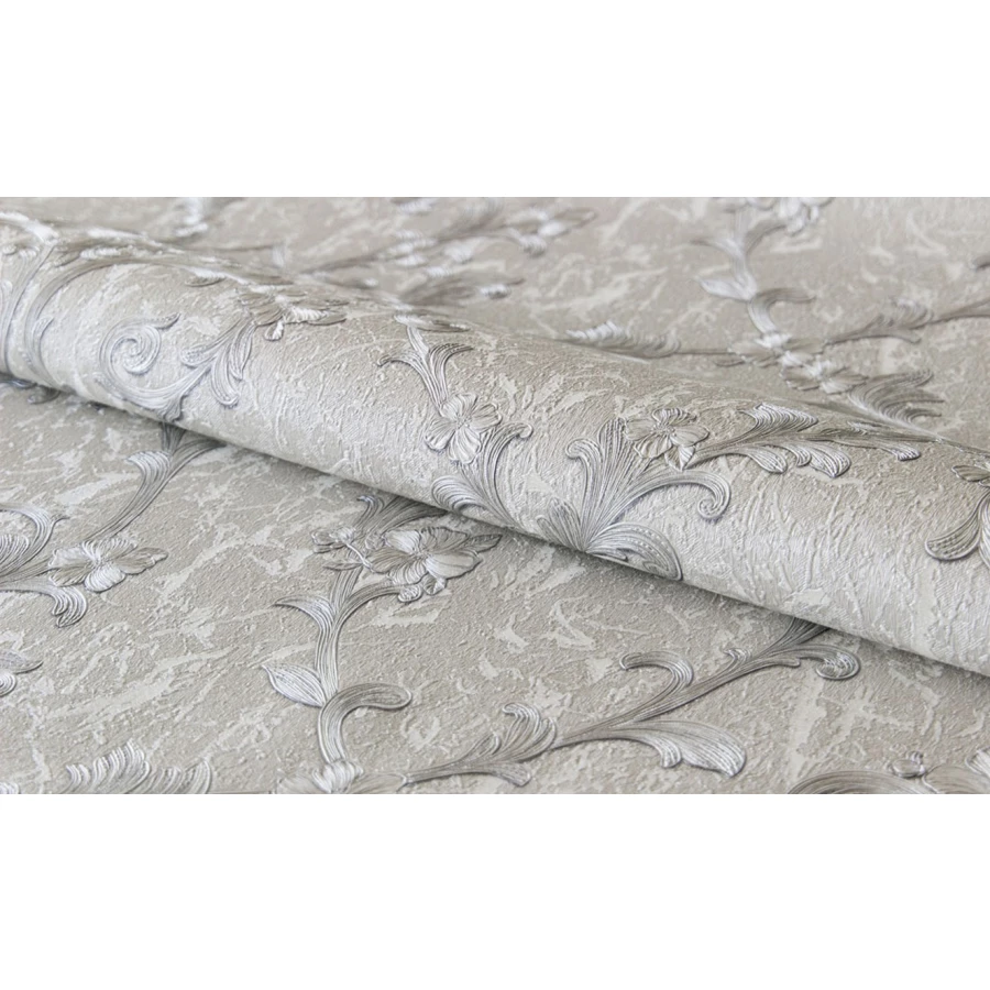 Обои флизелиновые Аспект Николь серые 70341-14 1,06х10,05 м