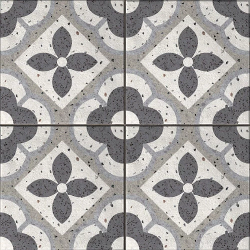 Керамический гранит Cersanit Sevilla серый пэчворк рельеф 42х42 см