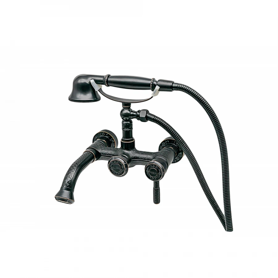 Смеситель для ванны с душем Milacio Vitoria MC.300.BBR чёрная бронза