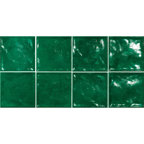 Плитка El Barco Glamour-Chic Decorado Chic Verde 15х15