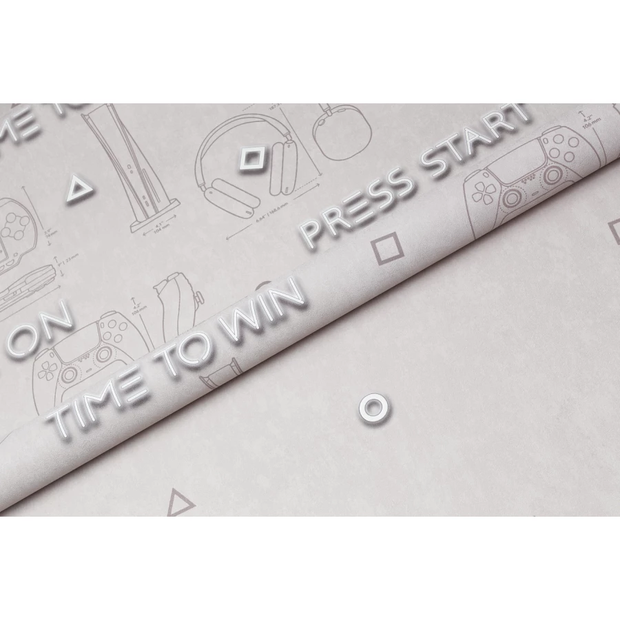 Обои флизелиновые Palitra Home Gamepad HomeColor коричневые HC72157-42 1,06х10,05 м