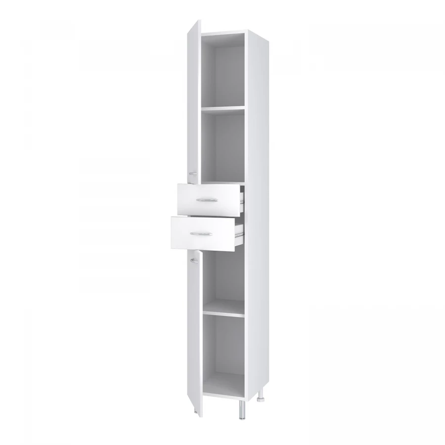 Пенал Runo левый белый 00000000127 35x191 см