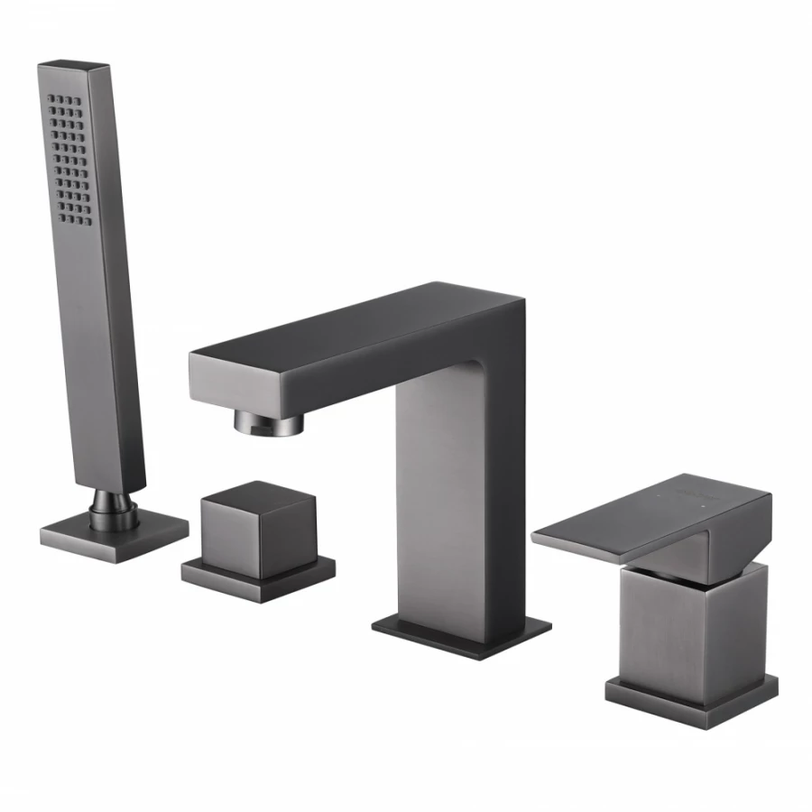 Смеситель Abber Daheim на борт ванны никель AF8213NG