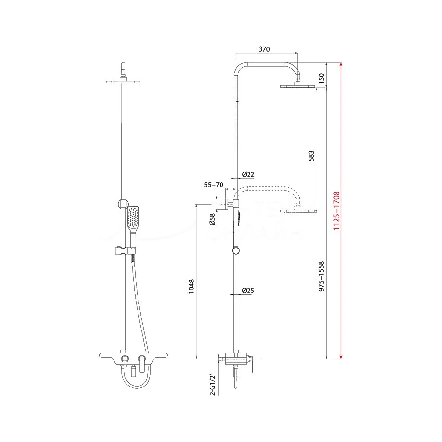 Душевая программа для ванны Lemark Tropic LM7006C