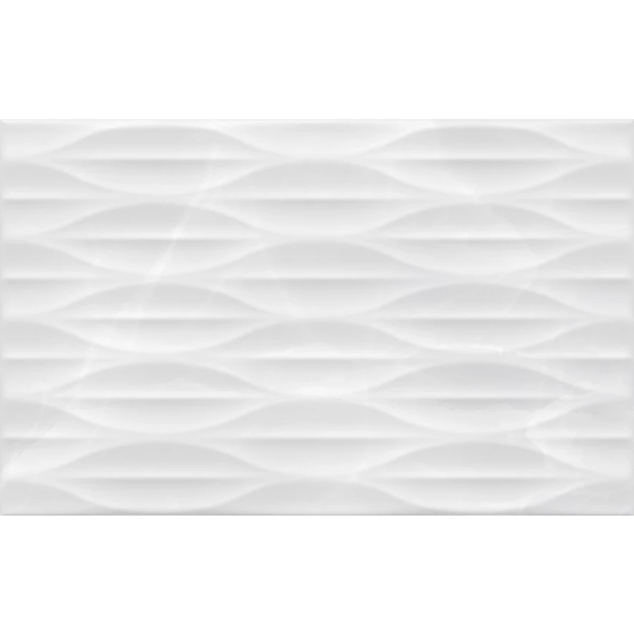 Плитка настенная Gracia Ceramica Эдем низ 03 глянцевая белая 010100001551 40х25 см