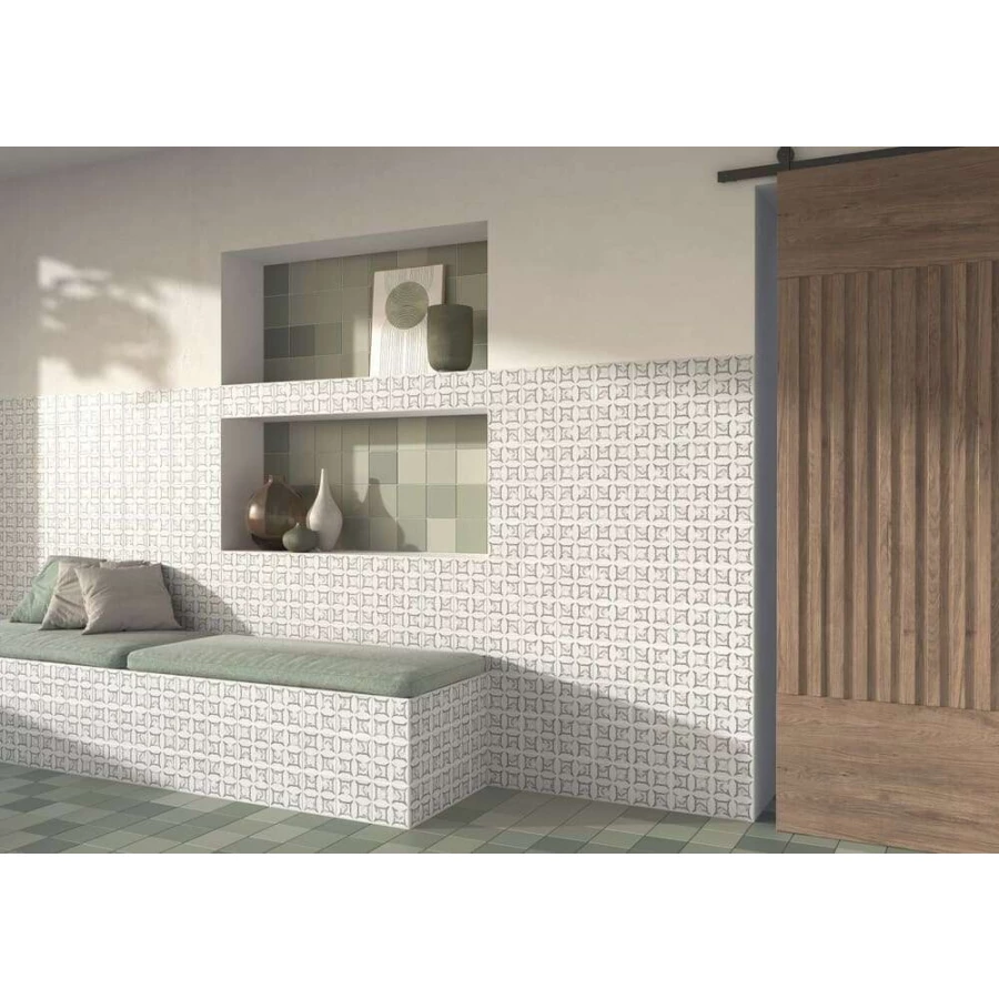 Керамогранит Harmony Peronda Dakar Garden матовый серо-зеленый 3356237714 12,3х12,3 см