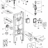 Инсталляция для унитаза Grohe Rapid SL в комплекте с клавишей 38827000