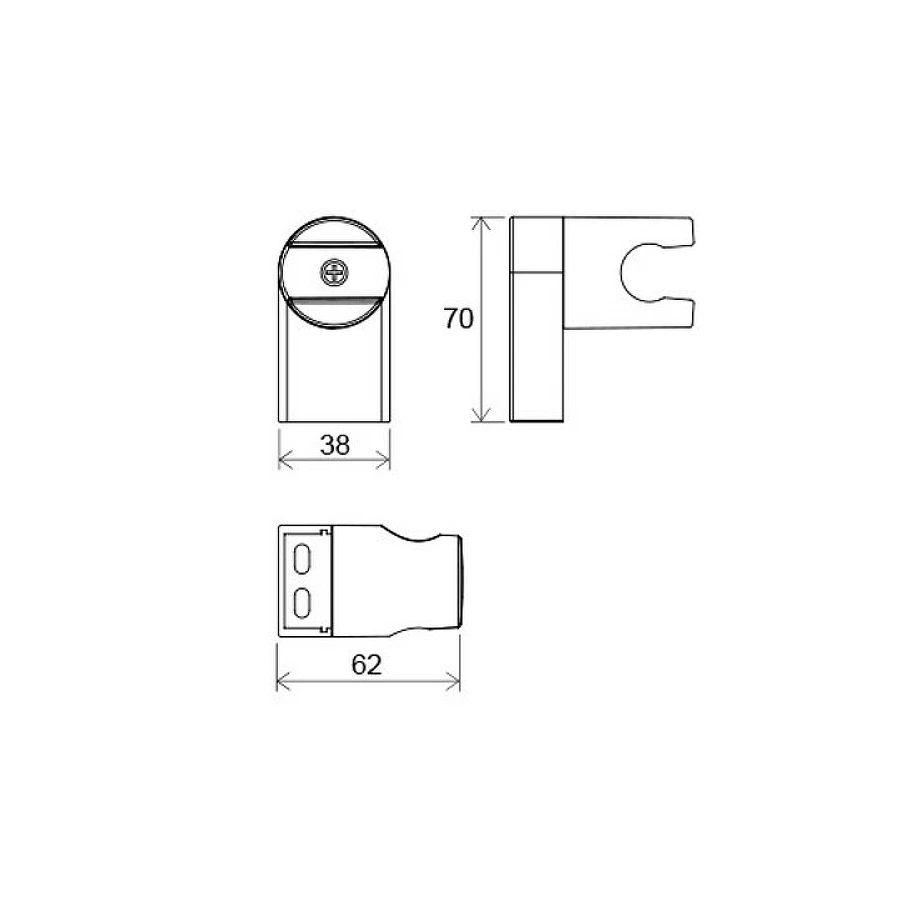 Держатель для душа регулируемый Ravak Chrome 611.00 X07P011