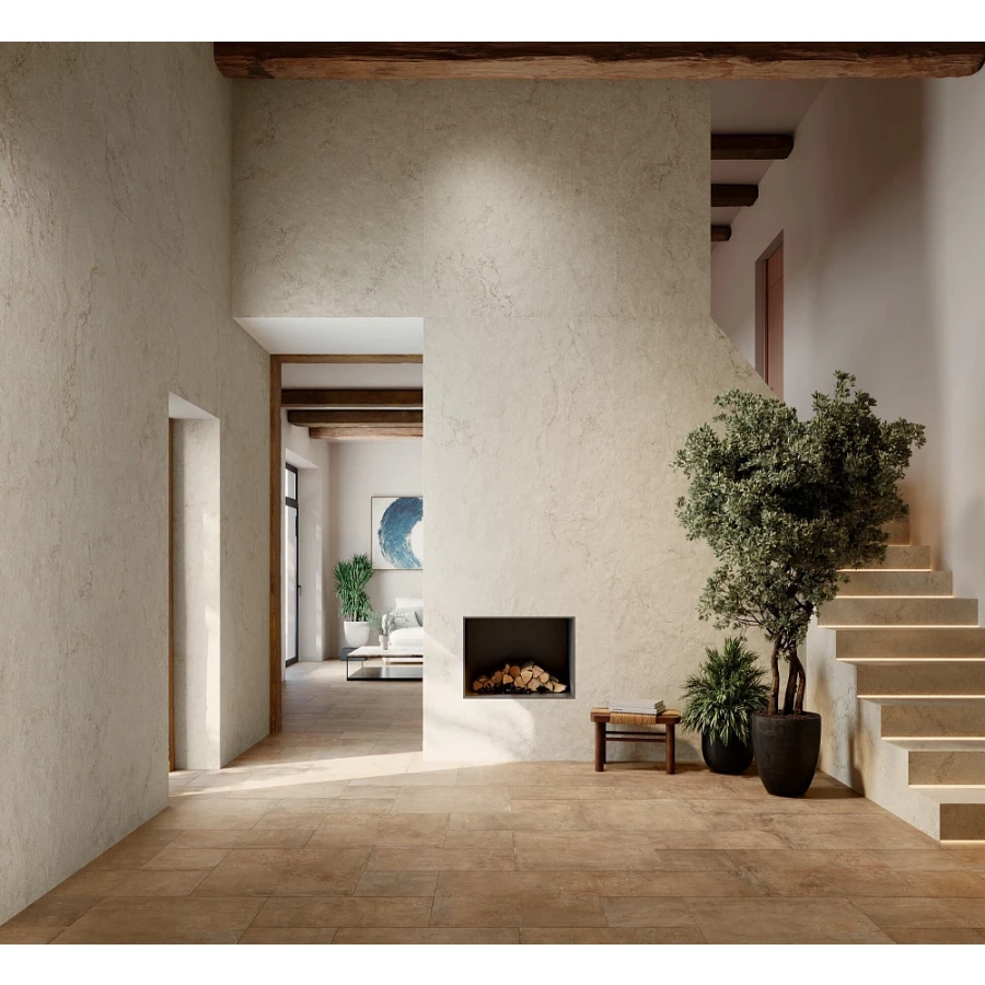 Керамогранит Grespania Ribera Marfil Natural матовый бежевый 5,6 мм 80RI74E 120х60 см