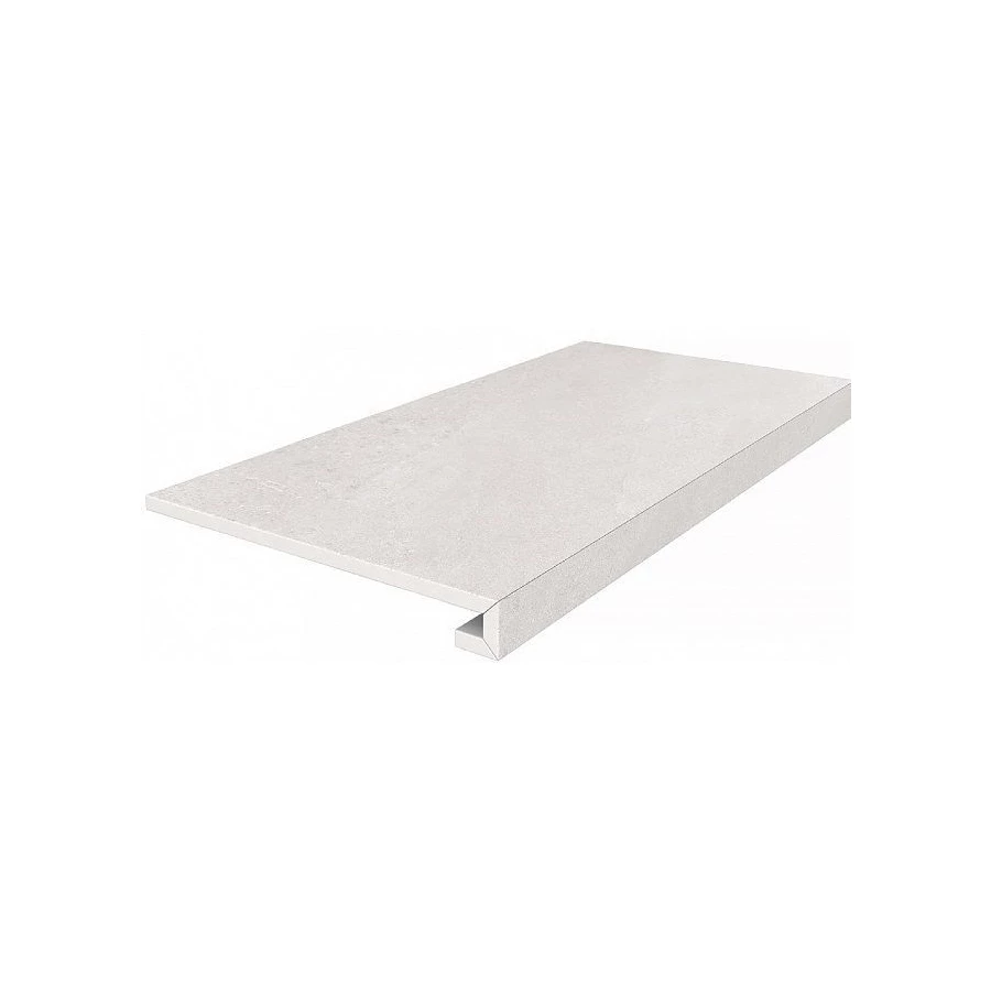 Ступень клееная из керамогранита Kerama Marazzi Про Матрикс матовая белая DD602620R/GCF 60х33 см