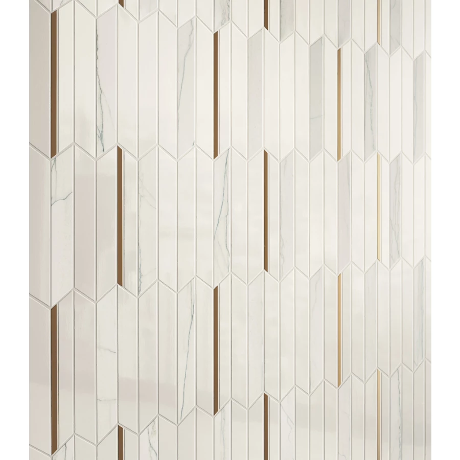 Мозаика Italon 3D Экспириенс Уайт Глосcи инфинити 600110000971 38.7х30.7 см