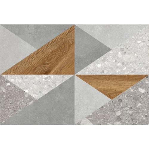 Плитка облицовочная Global Tile Vision Светло серый декор 9VI0164M 40х27 см