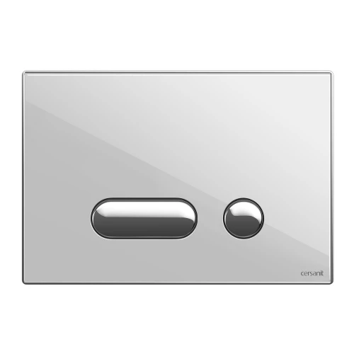 Кнопка Cersanit Intera белая глянцевая стекло BU-INT/Whg/Gl