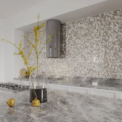 Мозаика Orro Mosaic Гласстоне Капри 25х25 глянцевая бежевая 30х30 см