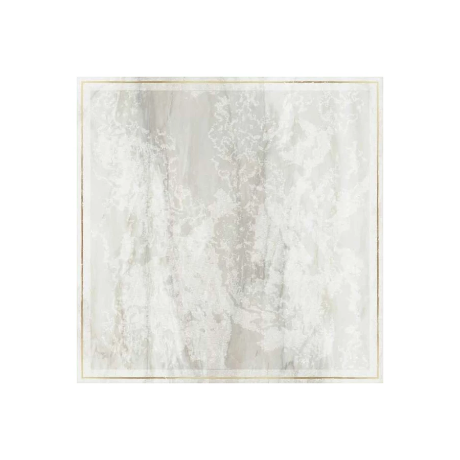 Декор Ceramiche Brennero Venus Decor Solitaire Rosone Pav Gold Grey Lapp Rett srpgg 60x60 см